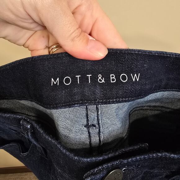 Women's Mott & Bow Darkwash Denim "High-Rise Skinny" Jeans | Size 27 x 30 - Picture 8 of 9